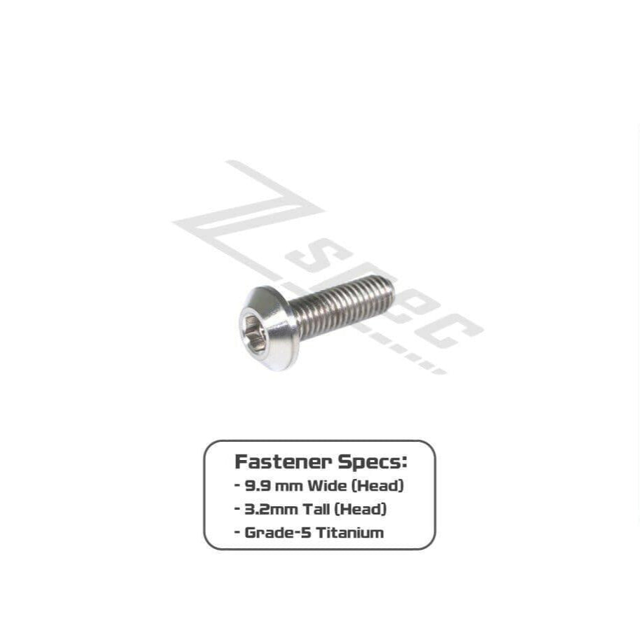 ZSPEC M5-0.8x16mm Dress Up Bolt® Fastener, Angled Head, Titanium Grade-5, Per Each - Howling Moto