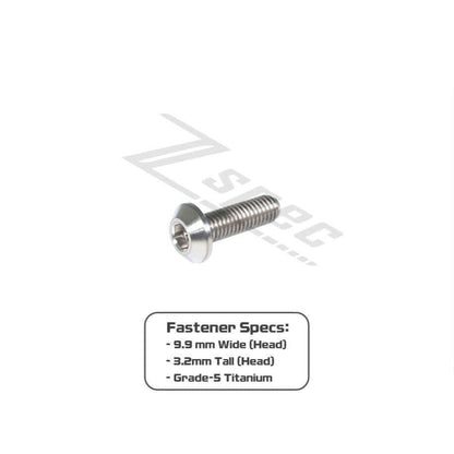 ZSPEC M5-0.8x16mm Dress Up Bolt® Fastener, Angled Head, Titanium Grade-5, Per Each - Howling Moto
