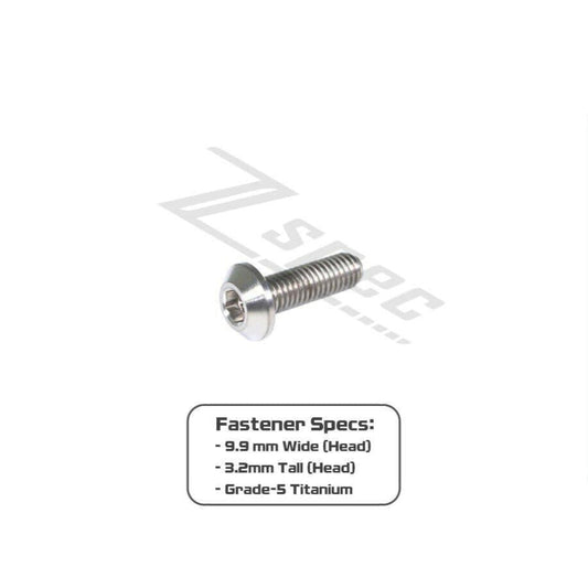 ZSPEC M5-0.8x16mm Dress Up Bolt® Fastener, Angled Head, Titanium Grade-5, Per Each - Howling Moto