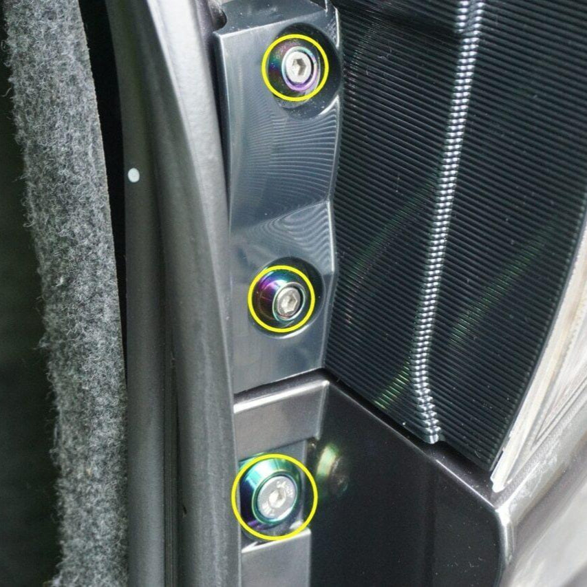 ZSPEC Trunk-Area Fastener Kit for '07-13 Mitsubishi Lancer EVO 10, Stainless & Billet - Howling Moto