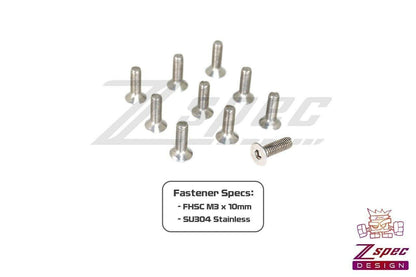 ZSPEC M3-0.5x10mm Fasteners, FHSC, Stainless SUS304, 10-Pack - Howling Moto