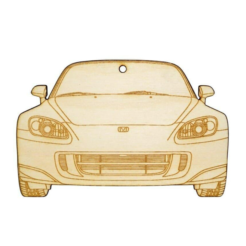 ZSPEC Laser-Engraved Wood Ornament, Style: Honda S2000, Birch - Howling Moto