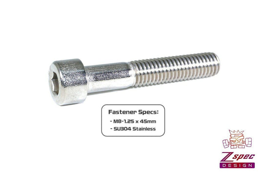 ZSPEC M8-1.25x45mm Socket-Cap SHSC Fasteners, Stainless, 10-Pack - Howling Moto