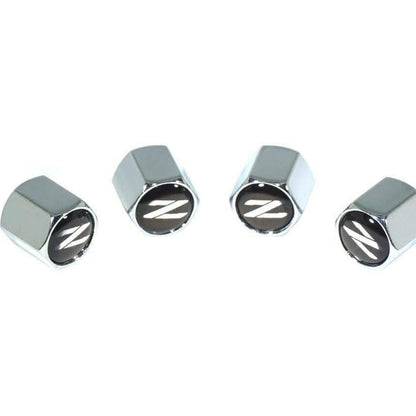Chrome Valve Stem Tire Caps, Style: Nissan 300zx Z32 - Howling Moto