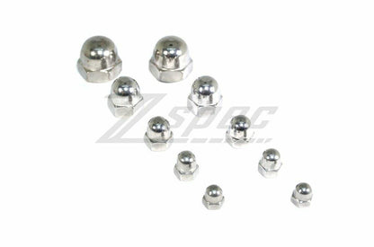 ZSPEC M10-1.5 Acorn Nuts, SUS304 Stainless Steel, 10-Pack - Howling Moto