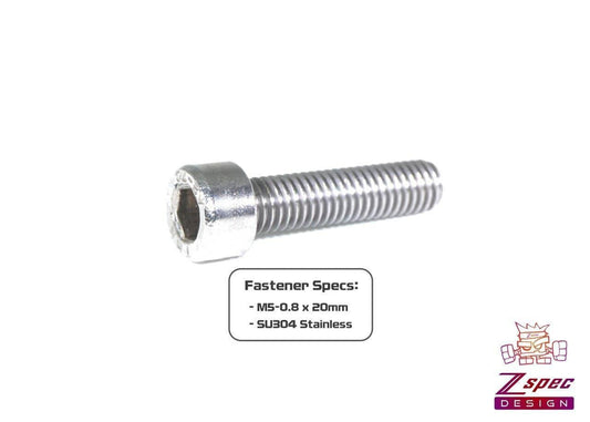 ZSPEC M5-0.8x20mm Fasteners, Socket-Cap SHSC, Stainless, 10-Pack - Howling Moto