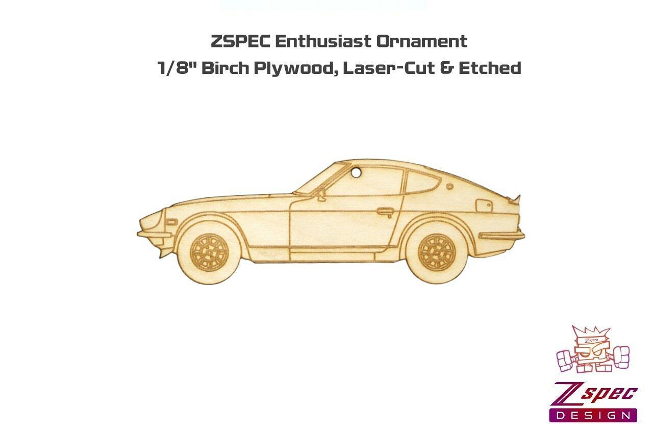 ZSPEC Laser-Engraved Birch Ornament, Style: S30 Datsun - Howling Moto
