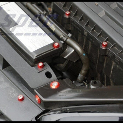 ZSPEC Stage-3 Dress Up Bolts® Fastener Kit for '15+ VW Golf R MK7, Stainless & Billet - Howling Moto