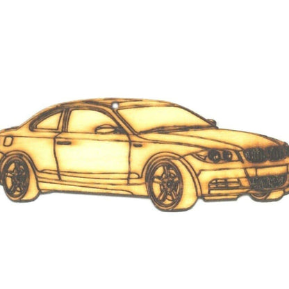 ZSPEC Laser-Engraved Wood Ornament, Style: BMW 1-Series, Birch, ~5" - Howling Moto