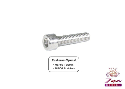 ZSPEC M6-1.0x25mm Socket-Cap SHSC Fasteners, SUS304 Stainless, 10-Pack - Howling Moto