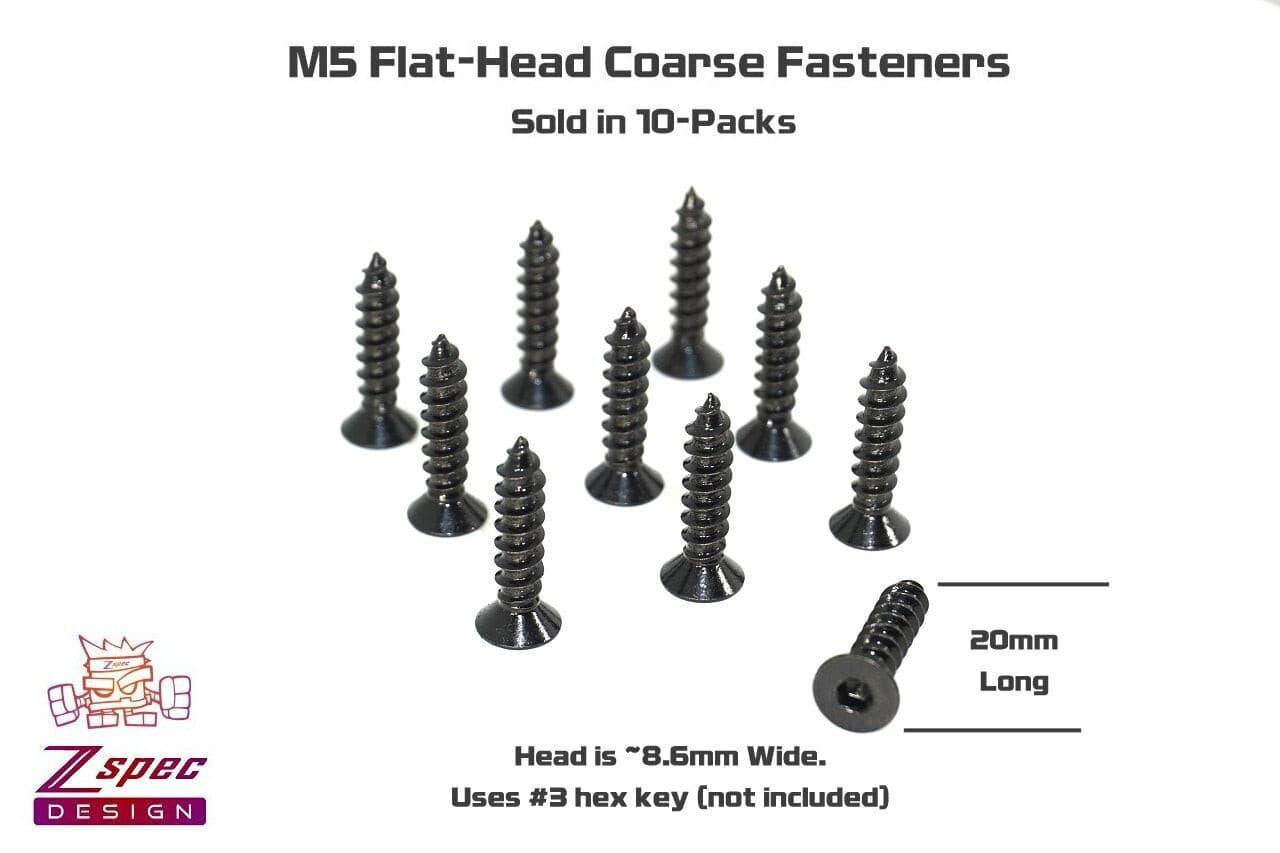 ZSPEC Sill Plate & Tonneau Cover Allen Screws for '90-99 300zx Z32, Black - Howling Moto