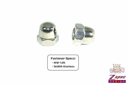 ZSPEC M12 x 1.25 Acorn Nuts, SUS304 Stainless Steel, Per Each - Howling Moto