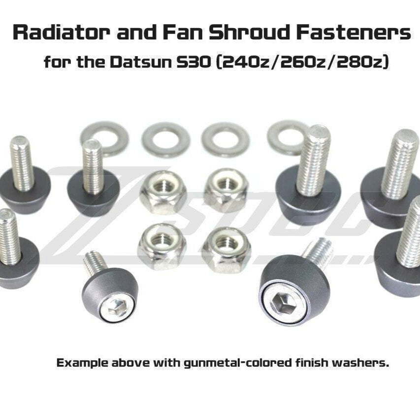 ZSPEC Radiator & Shroud Fastener Kit for Datsun S30 240z/260z/280z, Stainless & Billet - Howling Moto