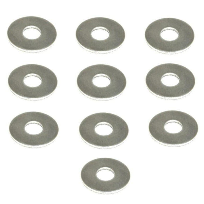 ZSPEC M4 Fender Flat Washers, SUS304 Stainless, 10-Pack - Howling Moto