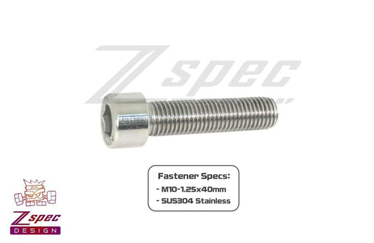 ZSPEC M10-1.25x40mm Fasteners, SHSC, Stainless SUS304, Per Each - Howling Moto