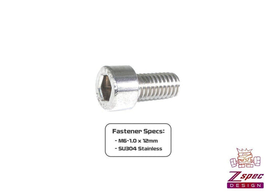 ZSPEC M6-1.0x12mm Socket-Cap SHSC Fasteners, SUS304 Stainless, 10-Pack - Howling Moto