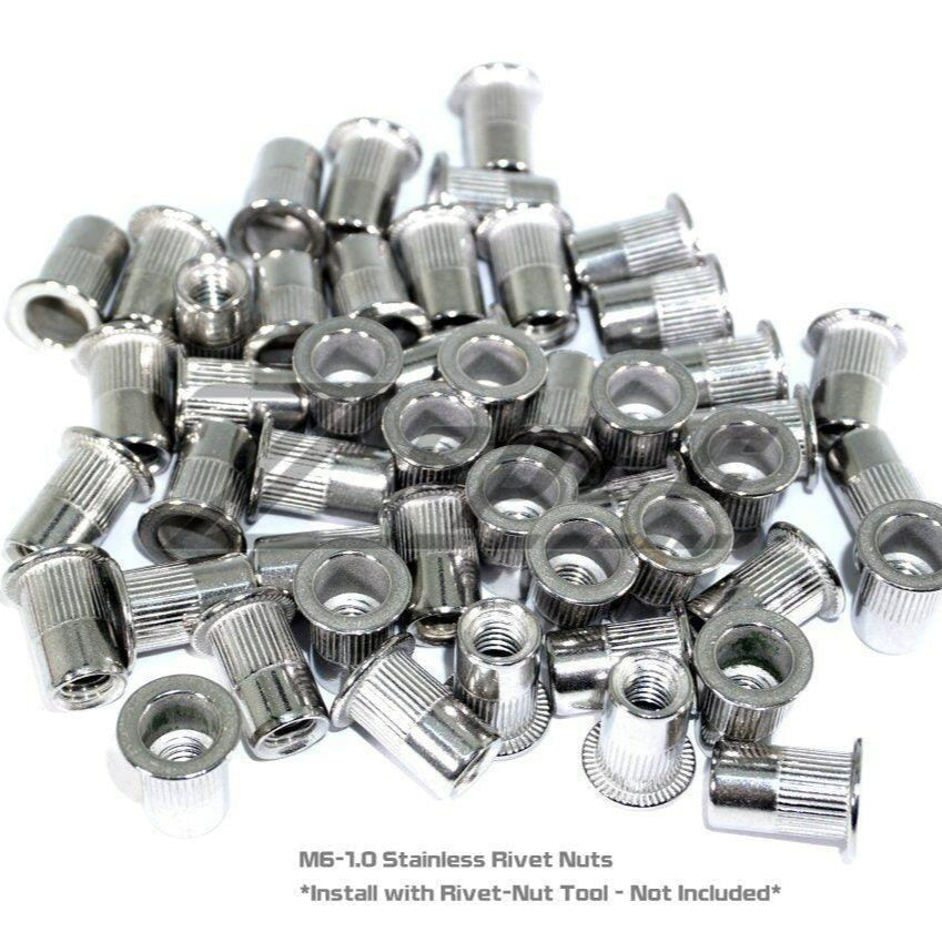 ZSPEC M6x25mm Titanium Shank/Shoulder Bolts, Well or Rivet Nuts, 10-Pack - Howling Moto