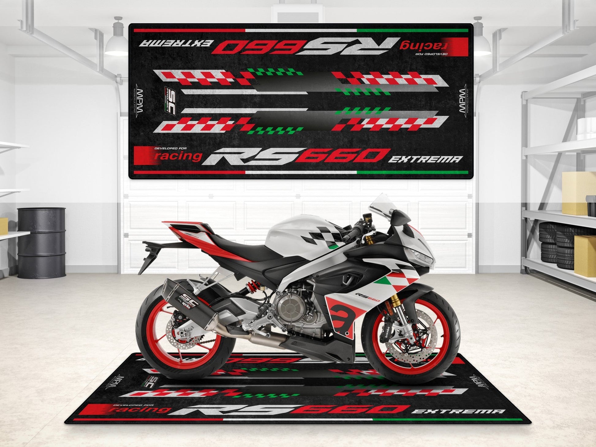 Motorcycle Mat for RS660 Extrema Sportbike Motorcycle - MM7276 - Howling Moto