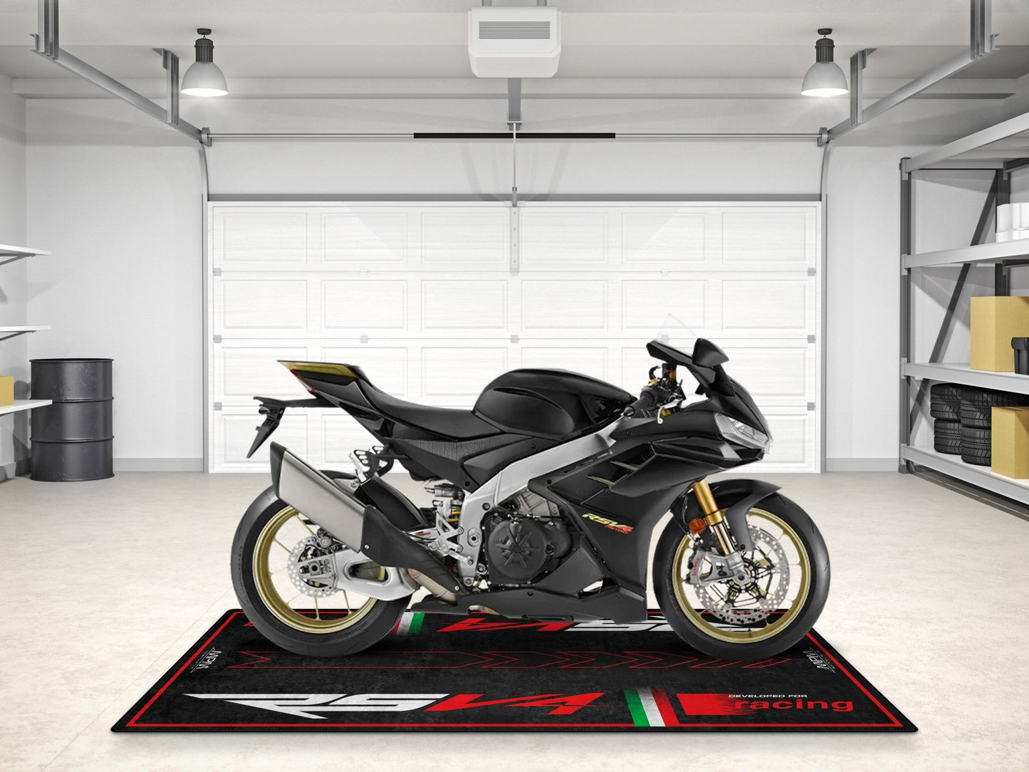 Motorcycle Mat for RSV4 Sportbike Motorcycle - MM7220 - Howling Moto