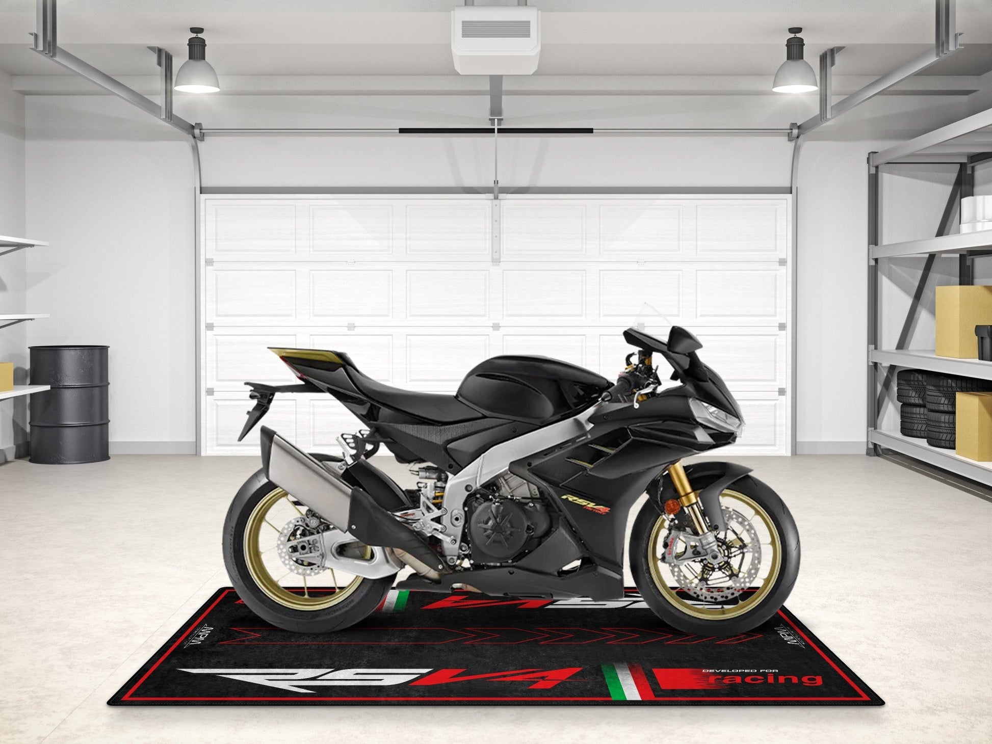 Motorcycle Mat for RSV4 Sportbike Motorcycle - MM7220 - Howling Moto