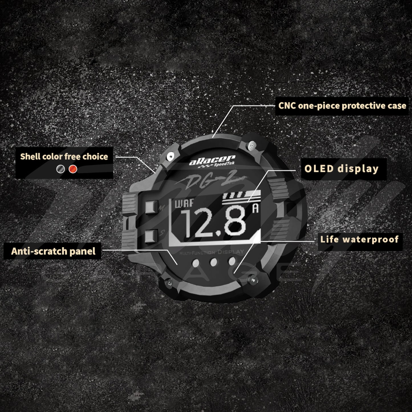 ARacer DG-2 Multi-Function Display Gauge - Howling Moto