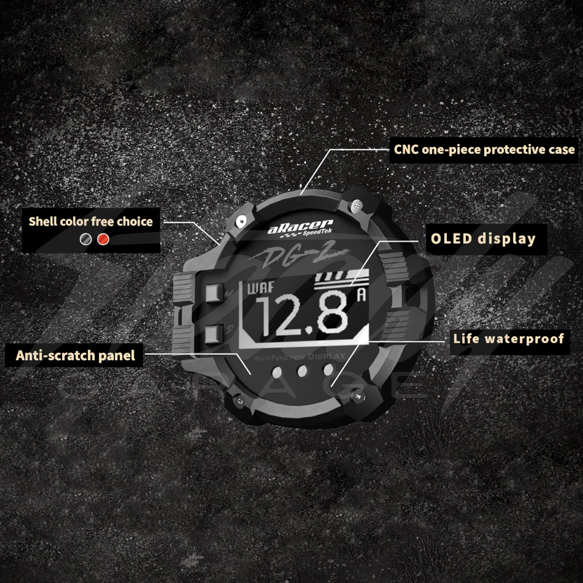 ARacer DG-2 Multi-Function Display Gauge - Howling Moto