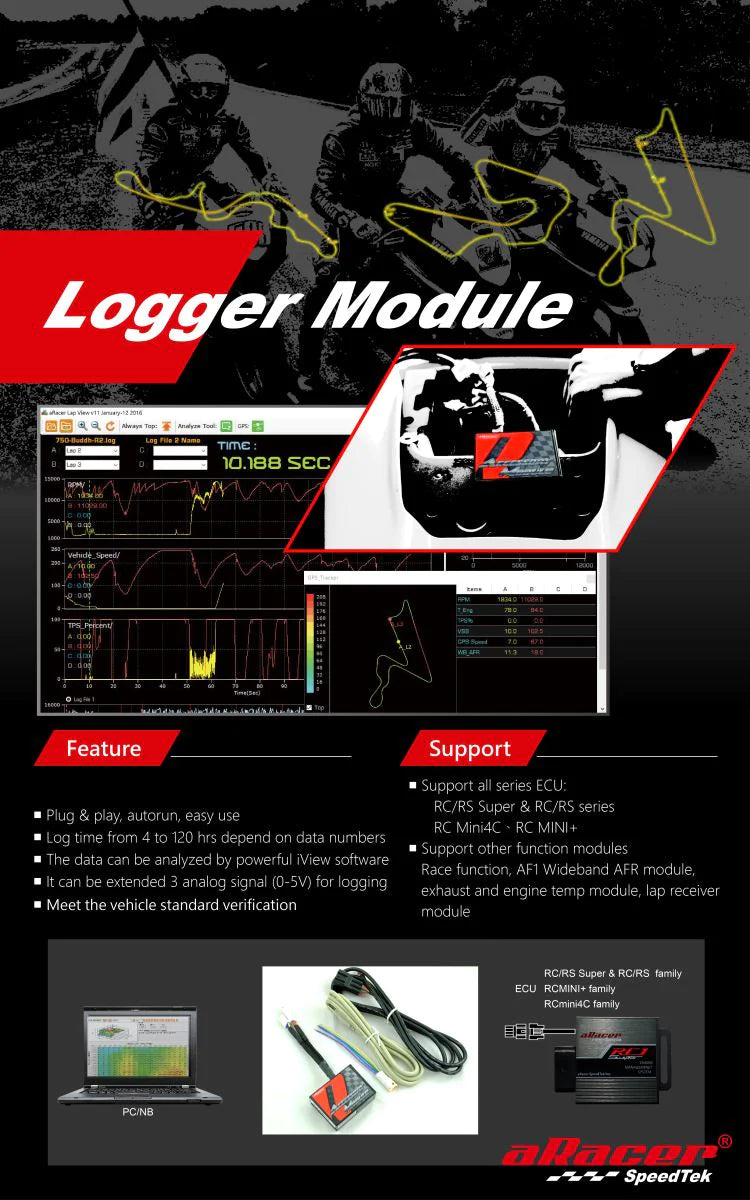 ARacer Data Logger Module - Howling Moto