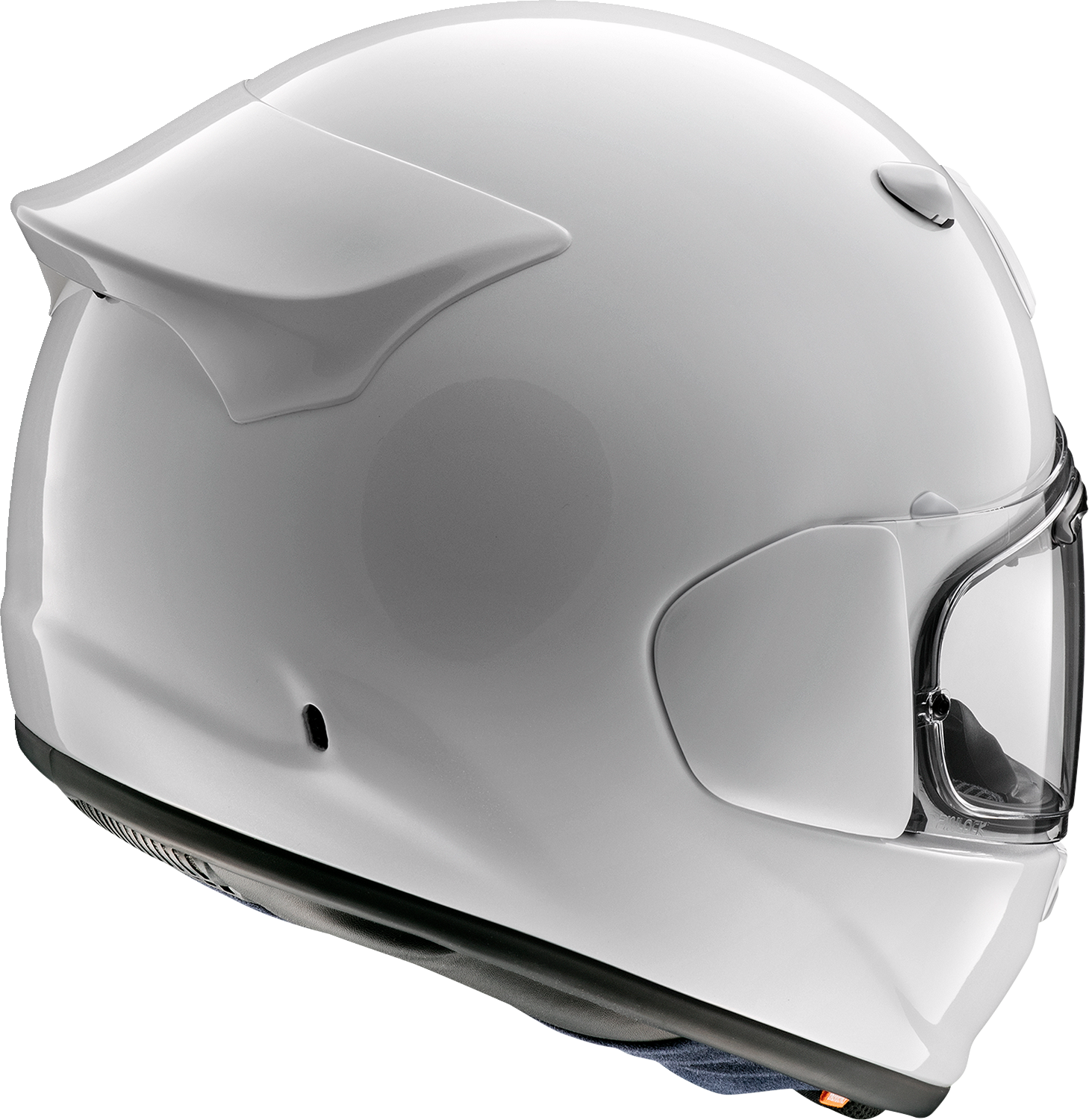 Arai Helmets Contour-X helmet in diamond white color, XS size, showcasing the sleek design and branding on the helmet surface.