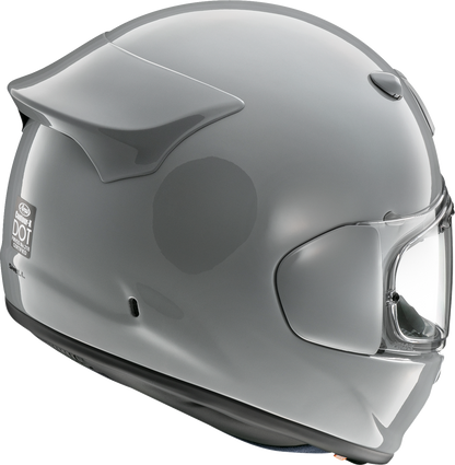 Arai Helmets Contour-X helmet in light gray, medium size, showing the sleek design and ventilation vents.