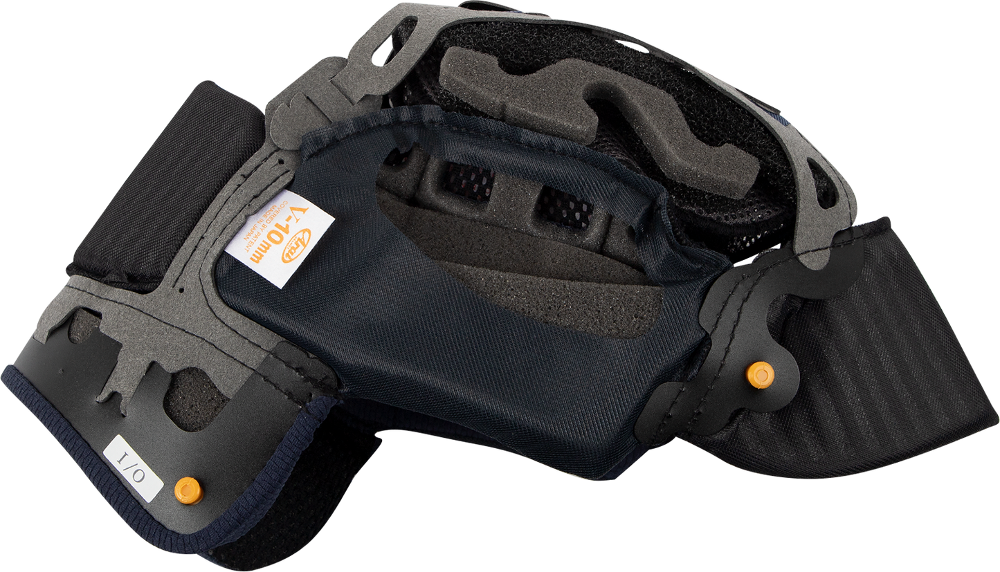 Arai Helmets Corsair-X, Defiant-X, Signet-X interior pad EP V 10 mm, black foam padding for helmet comfort and fit.