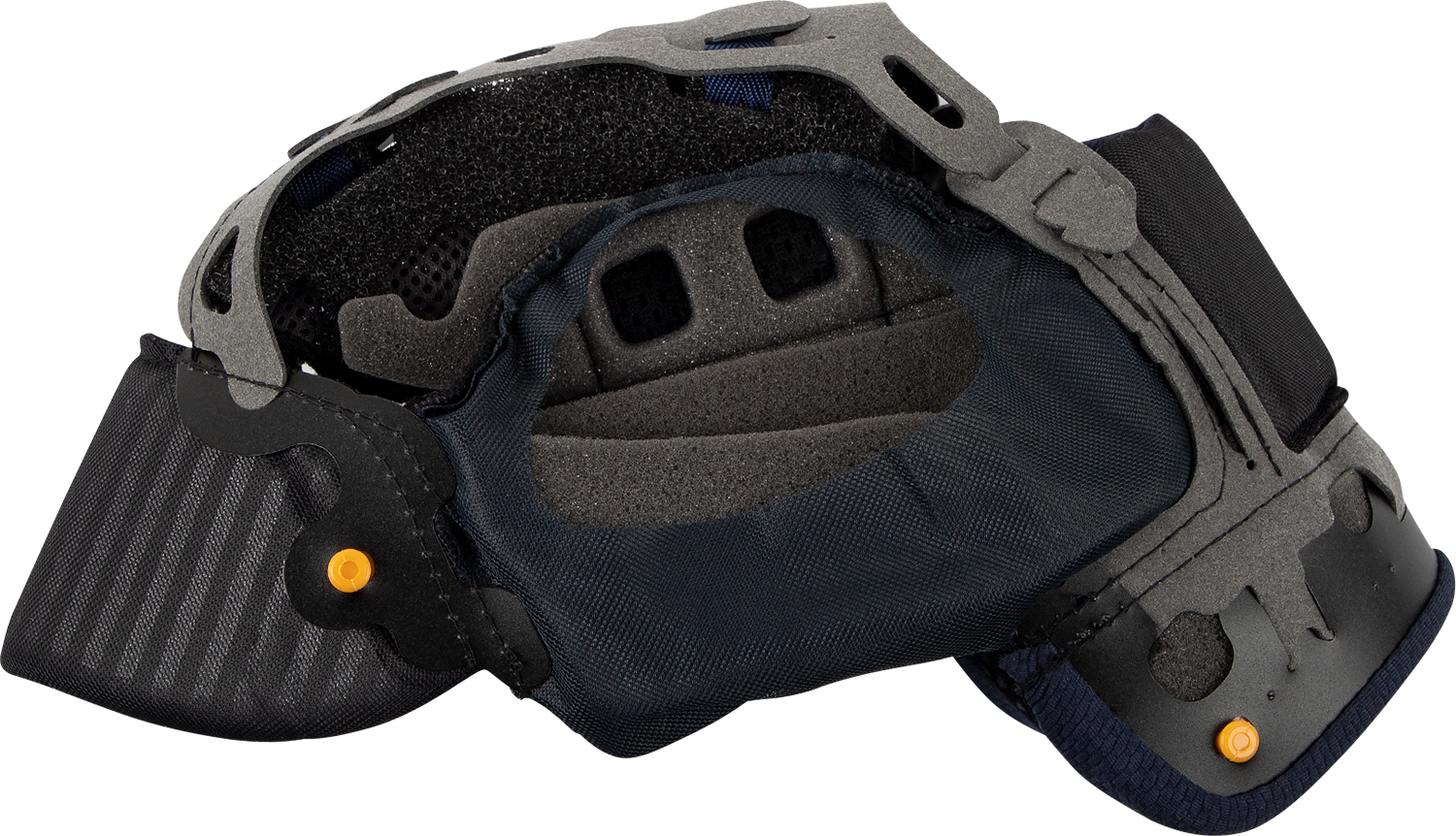 Arai Helmets Corsair-X, Signet-X & Defiant-X replacement interior pad EP III 10mm installed inside a helmet.
