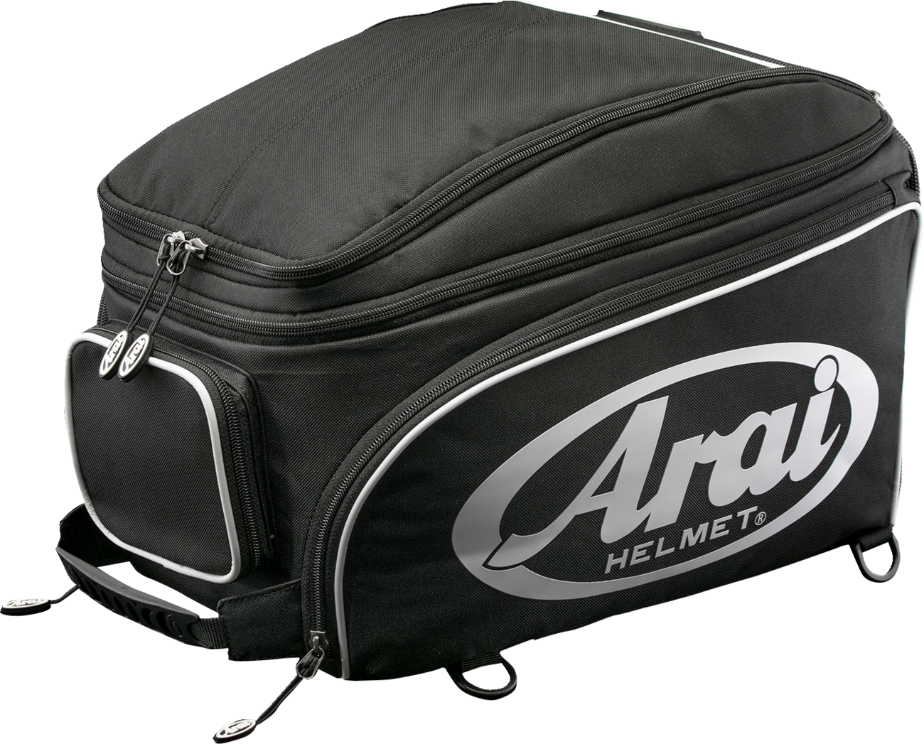 Black Arai Helmets helmet bag designed for large and adventure helmets, with a durable, protective exterior.