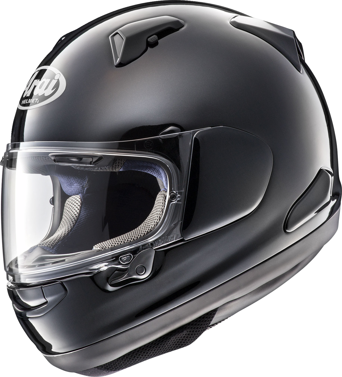 Arai Helmets Quantum-X Diamond Black helmet in size XS, featuring sleek black design and matte finish.