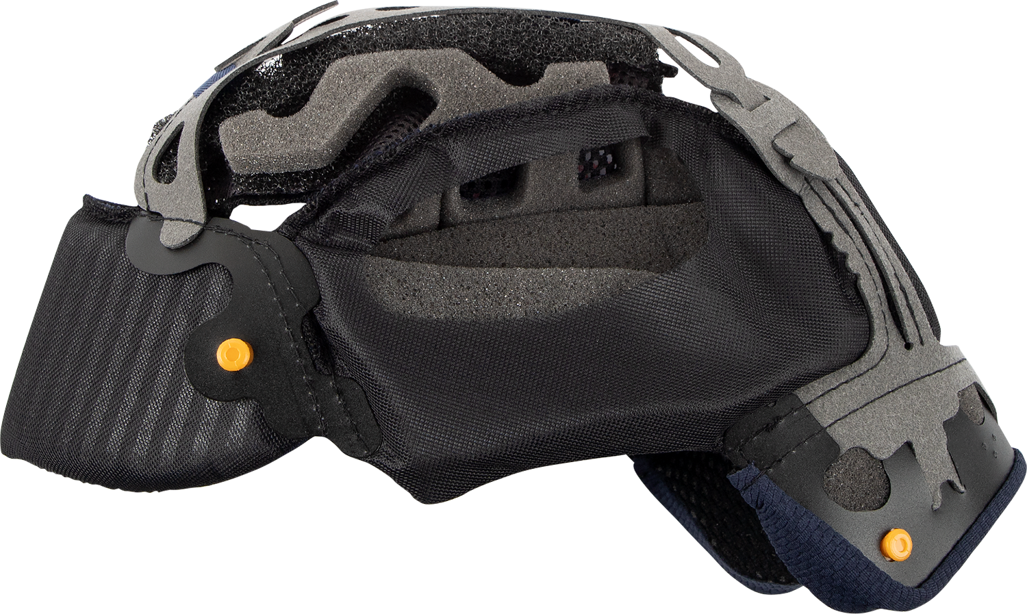Arai Helmets Quantum-X interior pad EP II, 10 mm, showing soft foam padding inside a motorcycle helmet for comfort and fit.