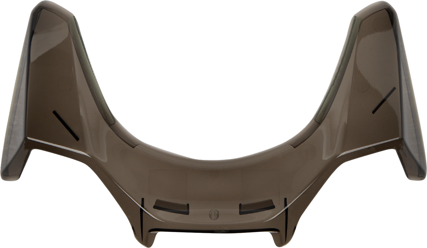 Arai Helmets QVR Duct Top Rear Vent with Tint, motorcycle helmet replacement part, showing vent with tinted cover on a white background.