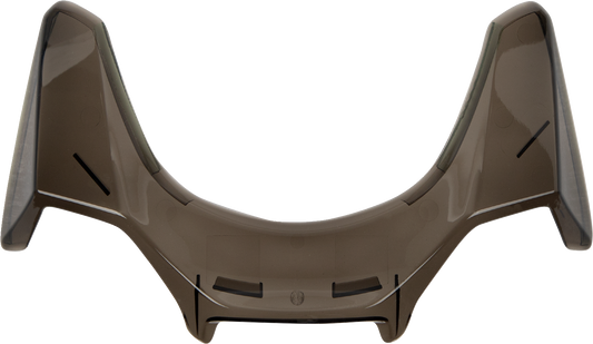 Arai Helmets QVR Duct Top Rear Vent with Tint, motorcycle helmet replacement part, showing vent with tinted cover on a white background.