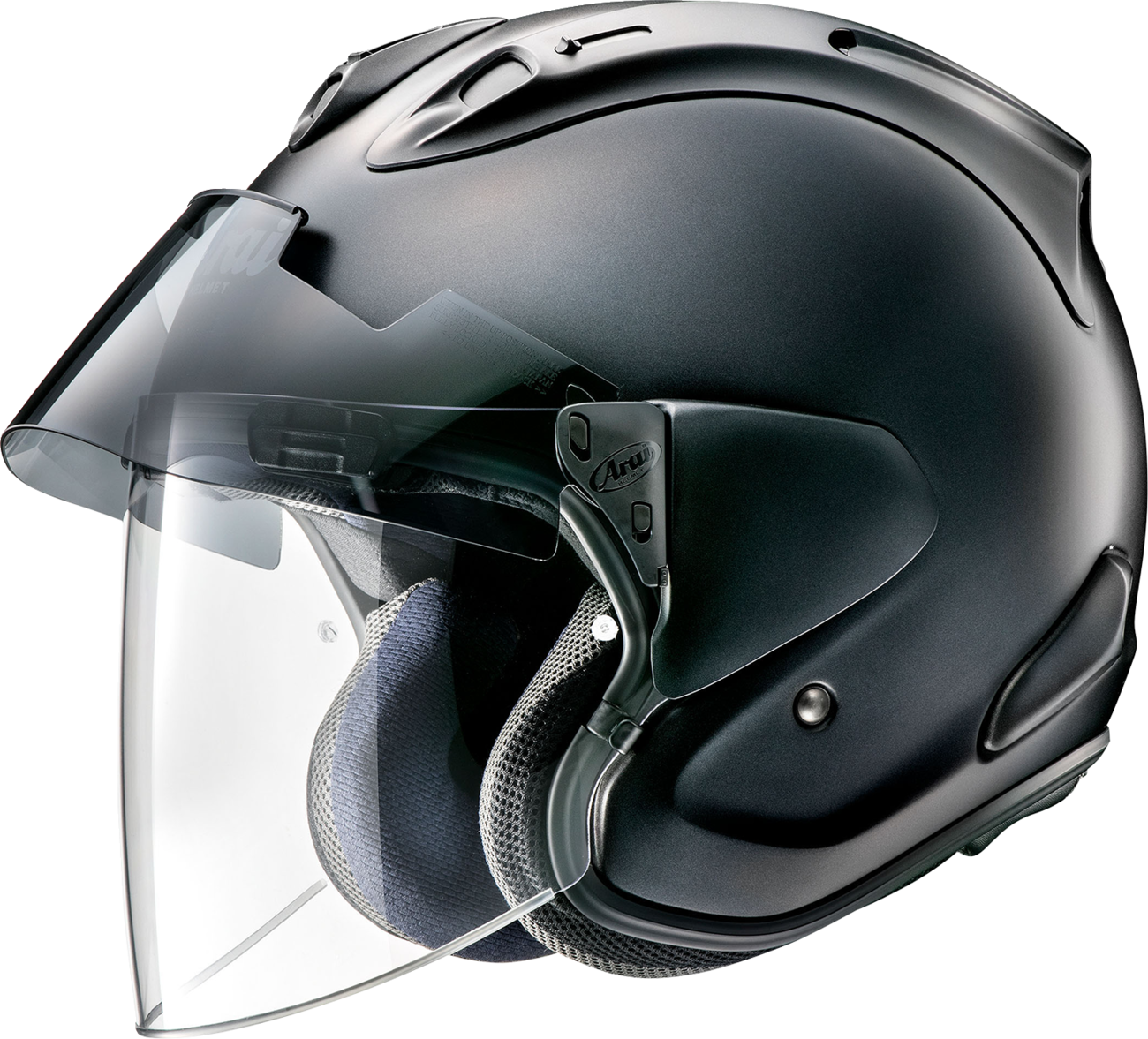 Arai Helmets Ram-X Black Frost large helmet with VAS-Z shield system and Pinlock 120 for motorcycle riding protection.