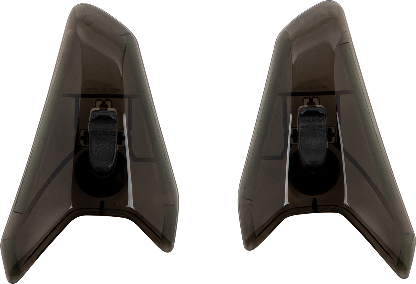Arai Helmets TDF-3 Duct Set with tint, featuring double-sided adhesive tape for secure installation on motorcycle helmets.