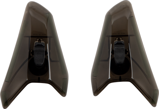 Arai Helmets TDF-3 Duct Set with tint, featuring double-sided adhesive tape for secure installation on motorcycle helmets.