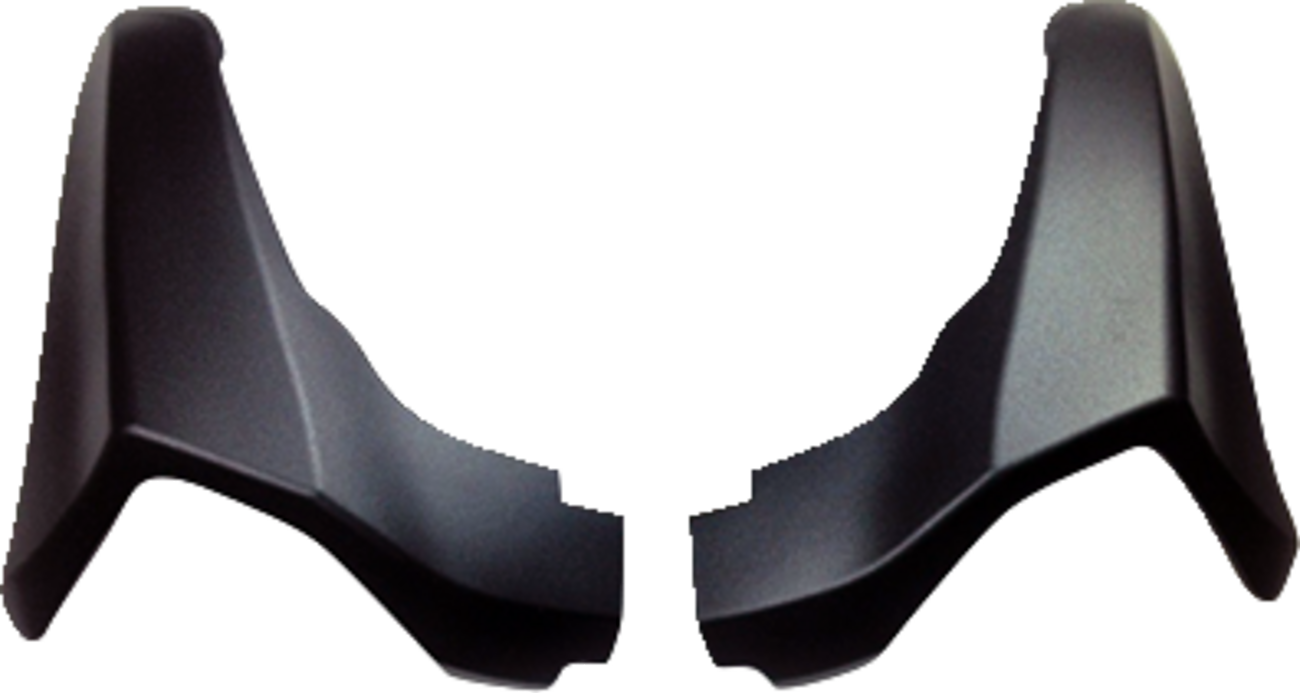 Black Frost Arai Helmets VX-Pro4 top-side air duct set, motorcycle helmet accessory with vent openings and brand logo visible