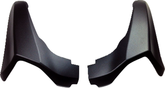Black Frost Arai Helmets VX-Pro4 top-side air duct set, motorcycle helmet accessory with vent openings and brand logo visible