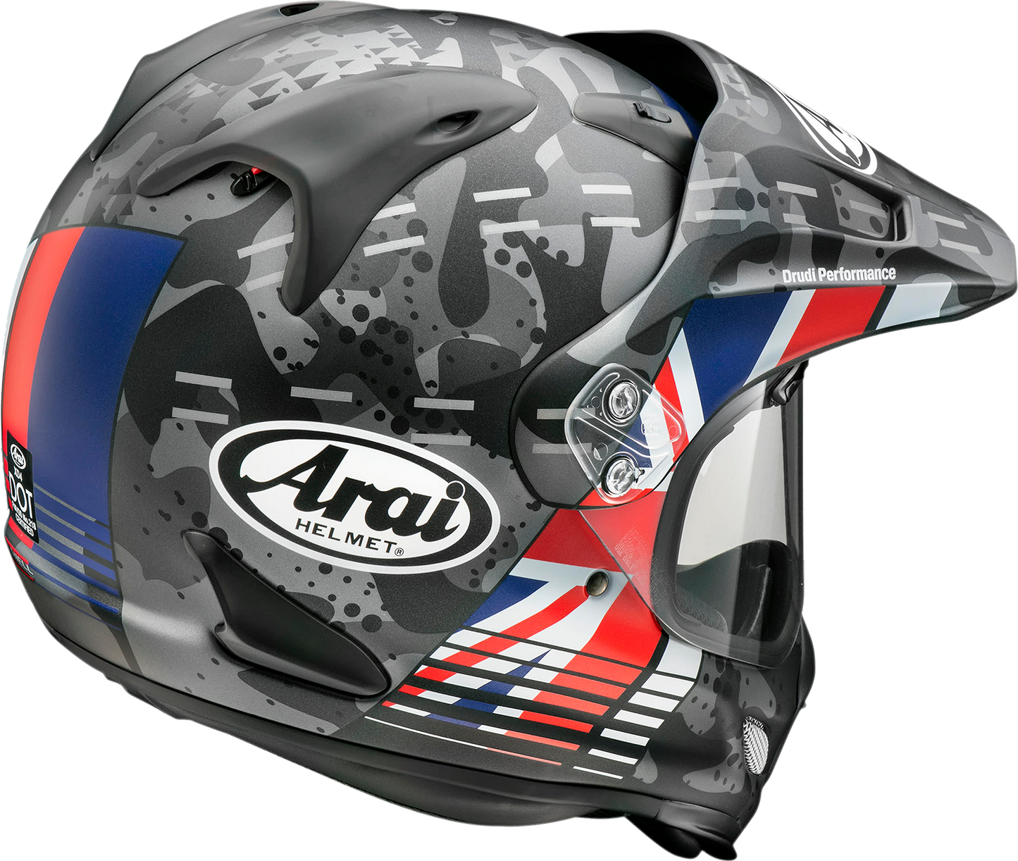 ARAI HELMETS XD-4 helmet cover in UK Frost color, size XS, with brand logo on protective motorcycle helmet cover.