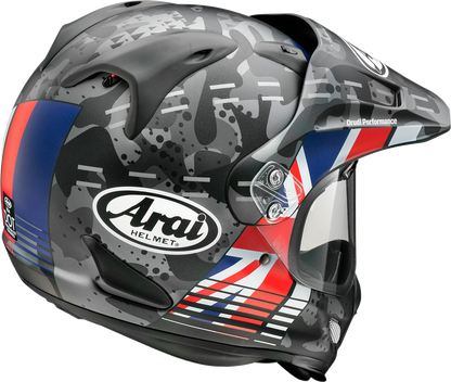 ARAI HELMETS XD-4 helmet cover in UK Frost color, size XS, with brand logo on protective motorcycle helmet cover.