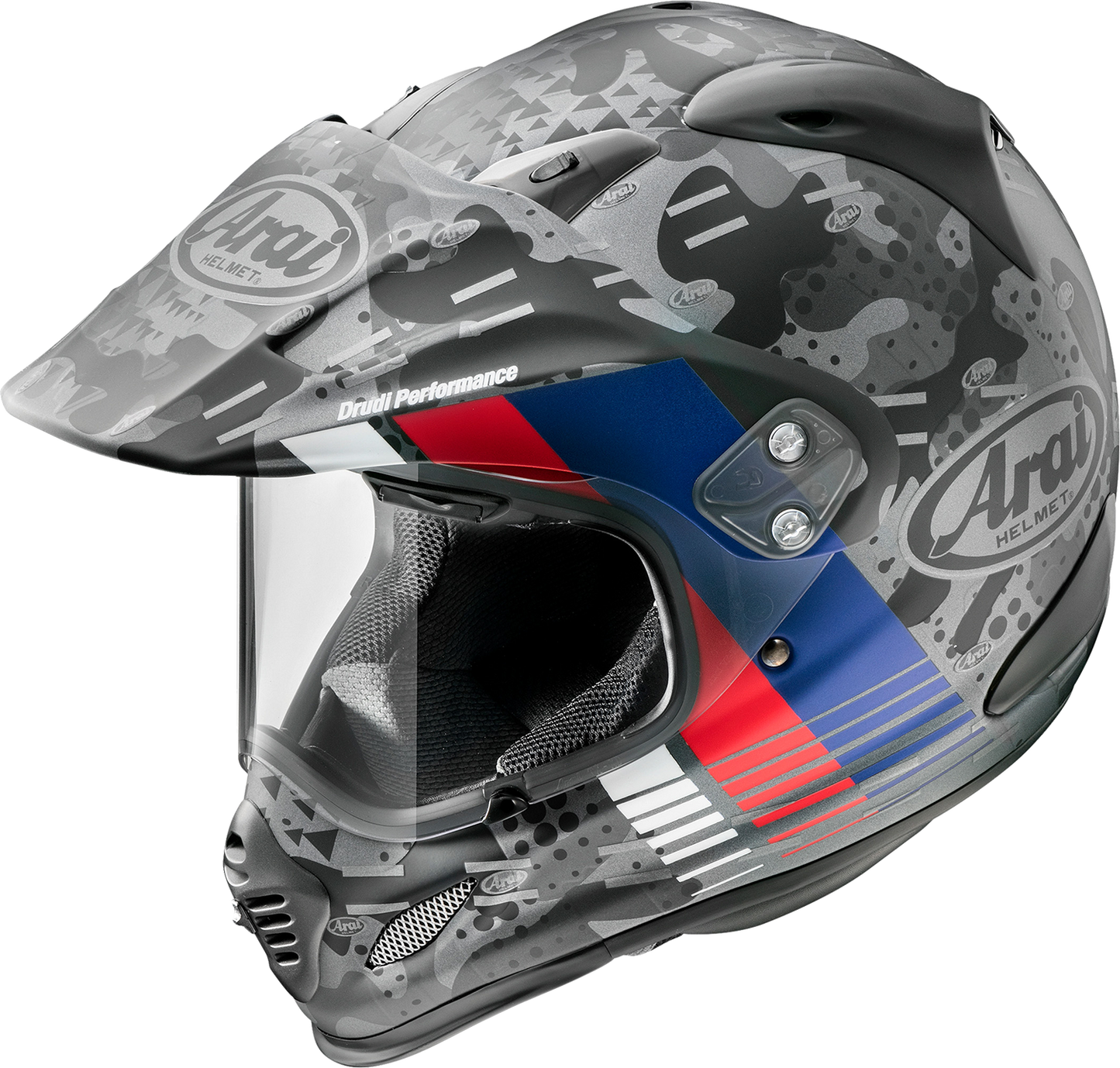 Arai Helmets XD-4 Trico Frost helmet cover in XS size, designed for Arai motorcycle helmets with a frosted, textured finish.