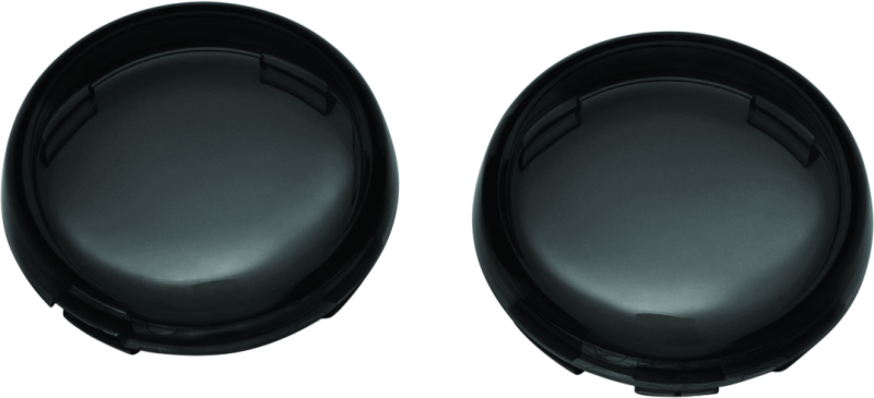 Kuryakyn Bullet Style Smoke Lens for Harley-Davidson turn signals, featuring a sleek smoked finish and compact bullet design.