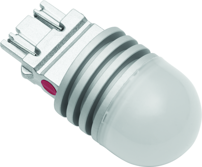 Kuryakyn Two Circuit Red LED 3157 bulb for powersports vehicles, showing the bright red LED light and bulb details.