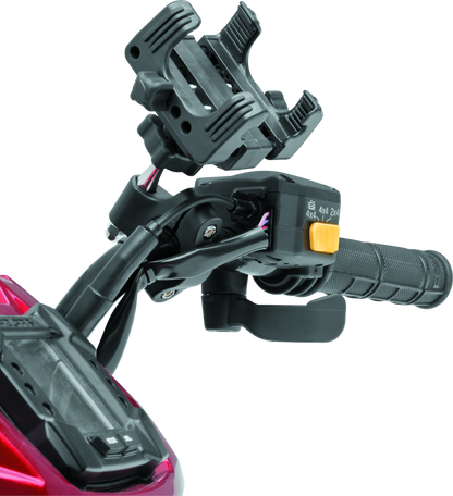 Kuryakyn Tech-Connect Bar Mount for 7/8 to 1-1/4 inch bars, fits 1-5/8 to 3-5/8 inch wide motorcycle handlebars