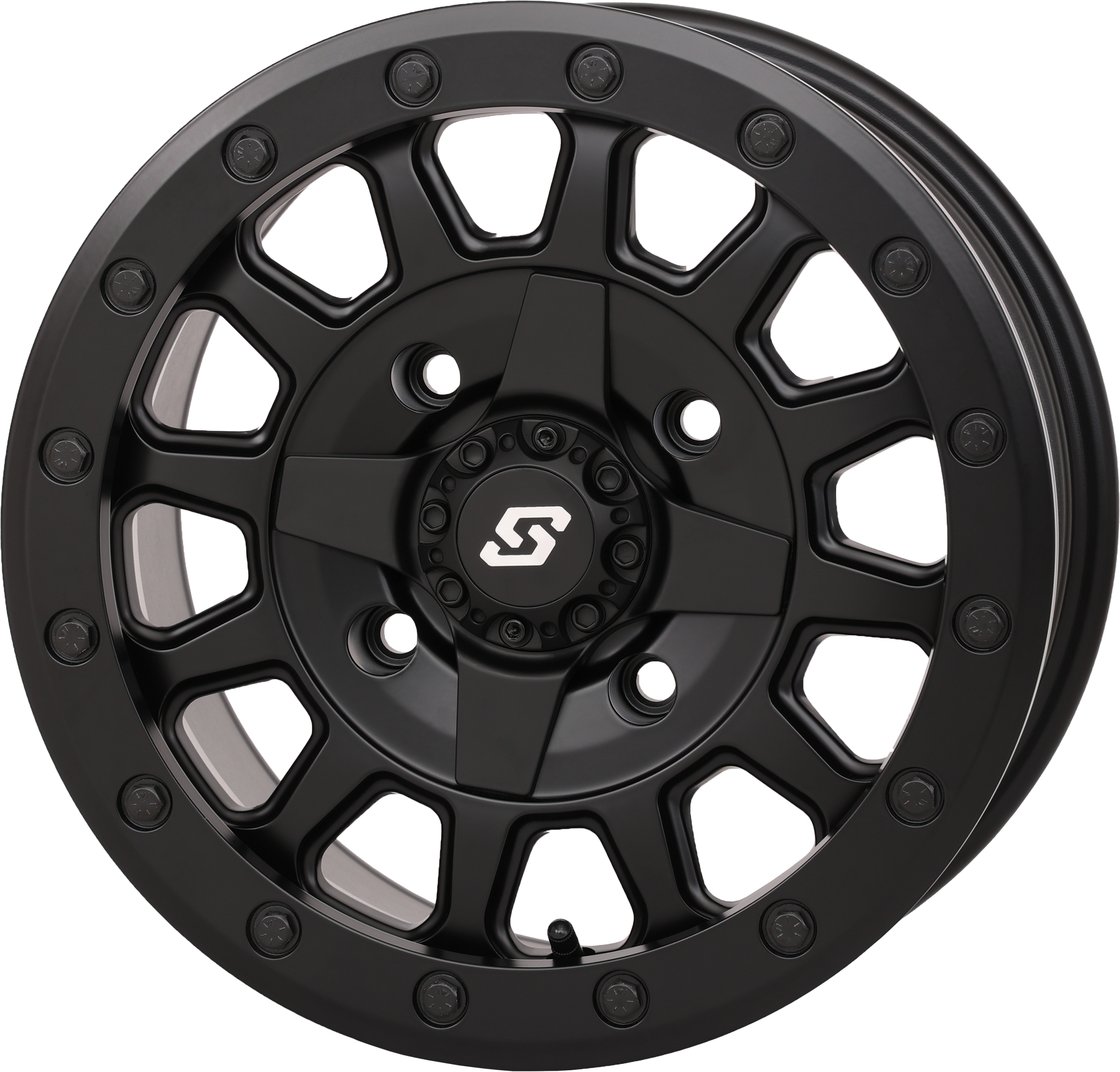 SEDONA, Sedona 570-9101 Adapt DD Wheel 14x7 Matte Black with 6+1 Offset for 4/137 & 4/156 Bolt Pattern