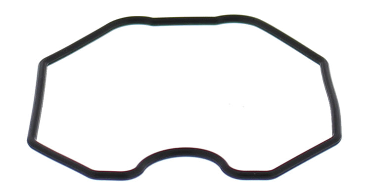 ALL BALLS float bowl gasket for motorcycle carburetors, part 46-5010, showing a close-up of the rubber gasket on a white background.