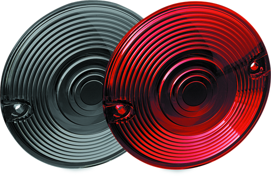 Kuryakyn, Kuryakyn Red Lenses for 3-1/4 Inch Flat Turn Signals - Durable Replacement Kit